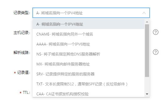 记录解析类型